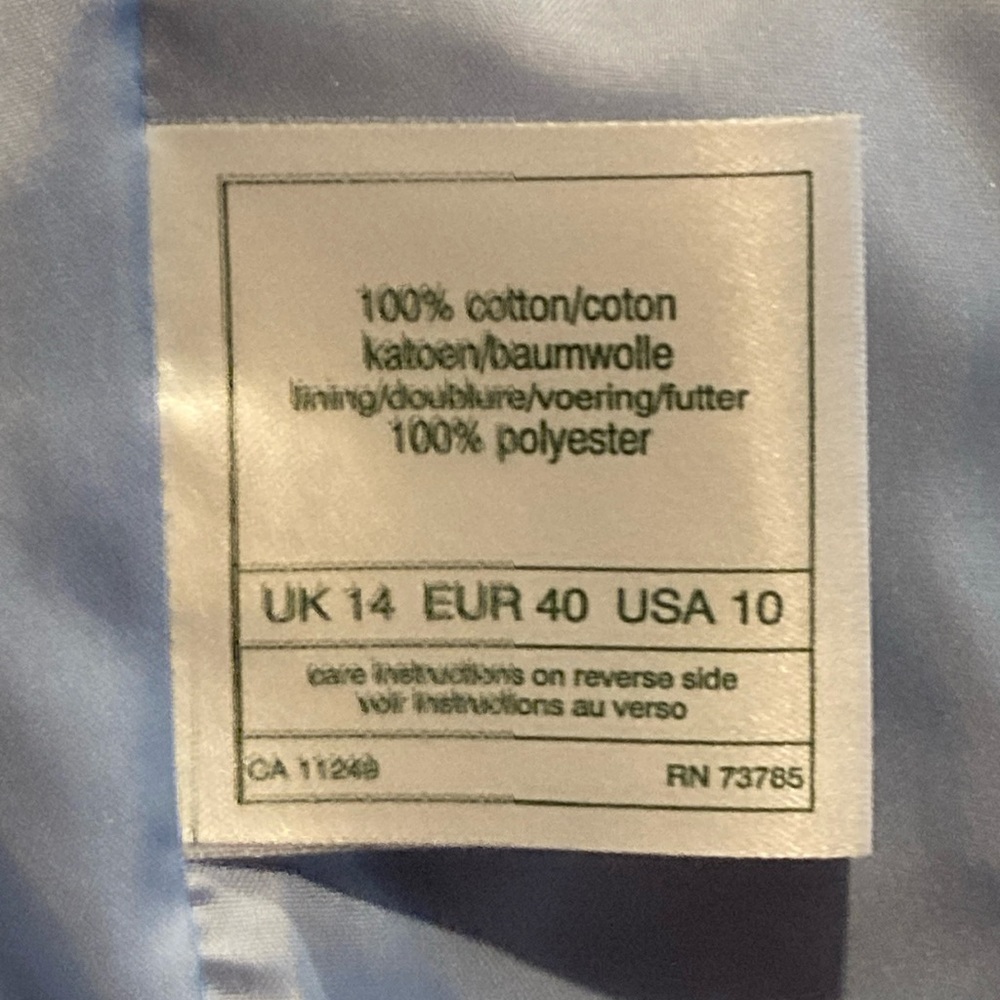 Vintage 1996 Laura Ashley Tea dress + bolero Floral Periwinkle blue sz 10 usa - Picture 11 of 15